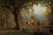 Departure of an Indian War Party Albert Bierstadt